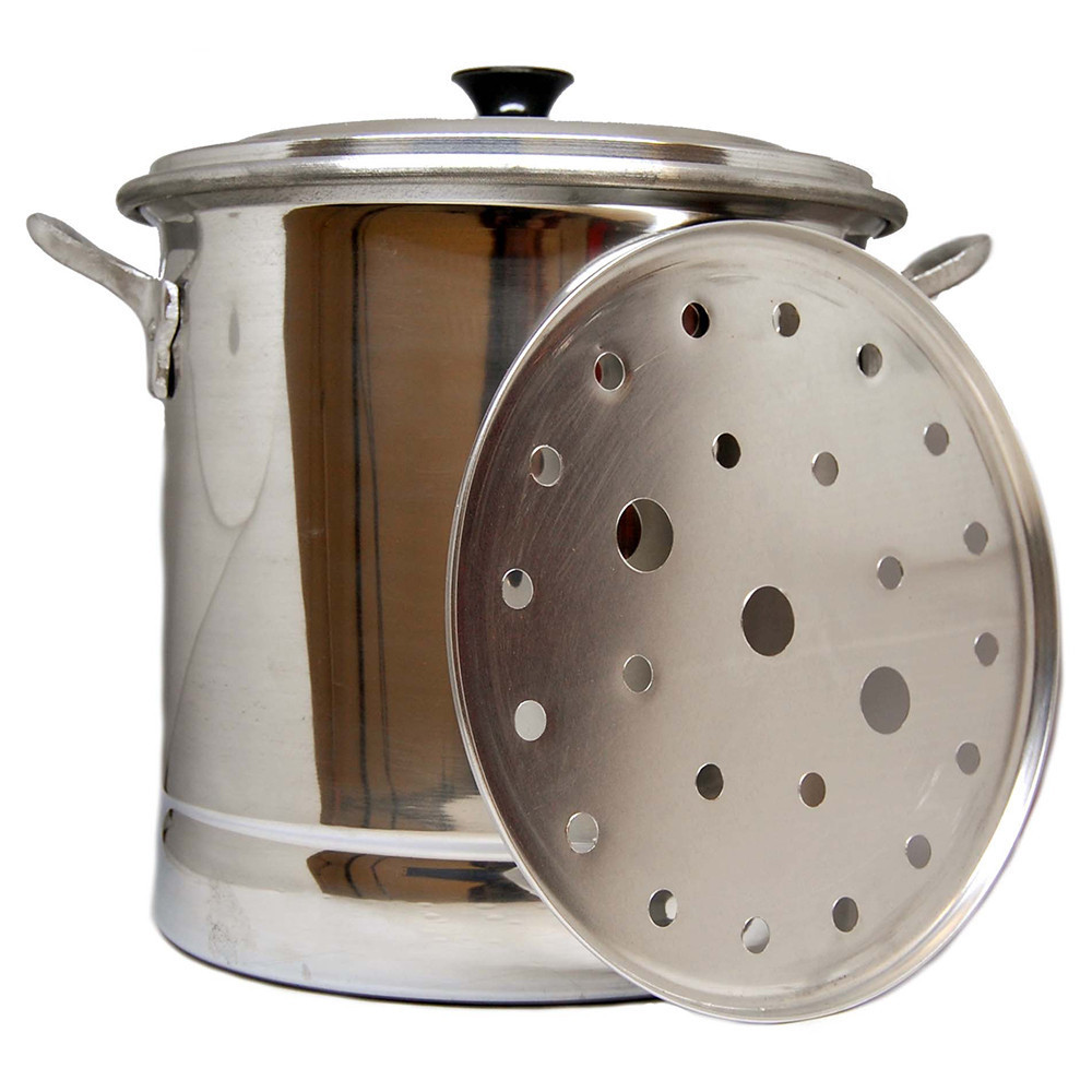Tamal Steamer Cooking Pot Aluminium 20Lt Buy now at Mexgrocer.co.uk